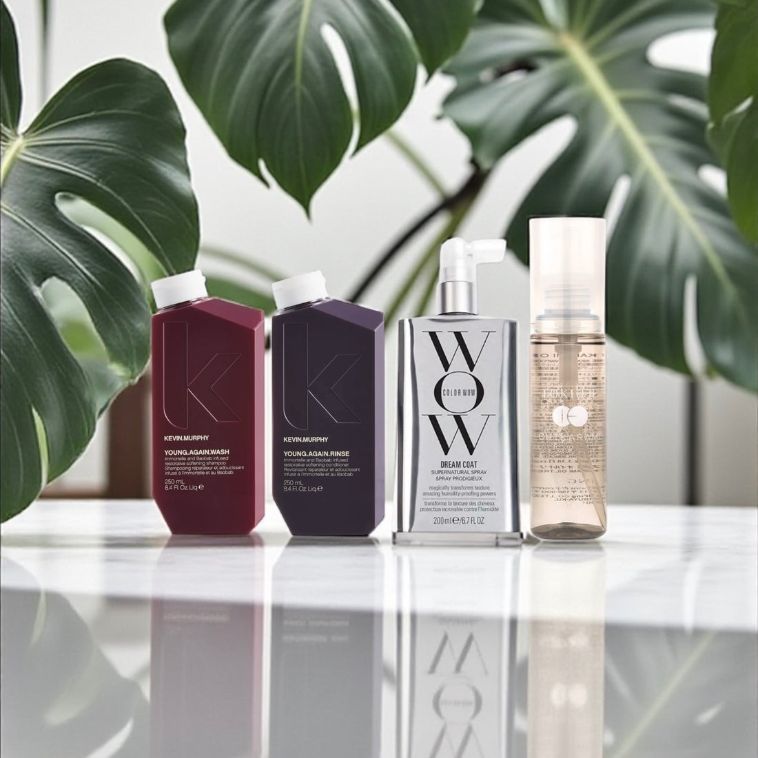 Routine cheveux mousseux