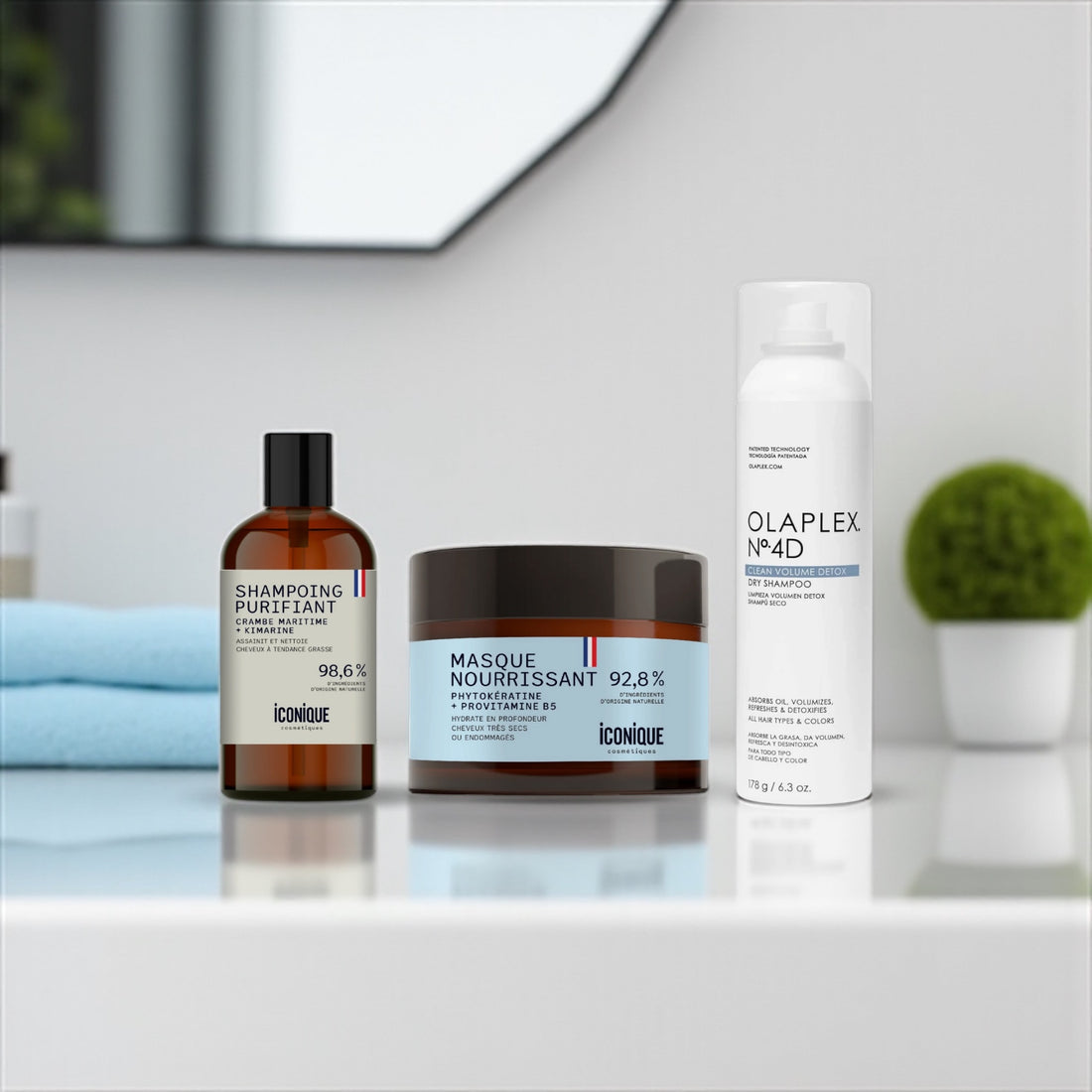 Routine cheveux gras