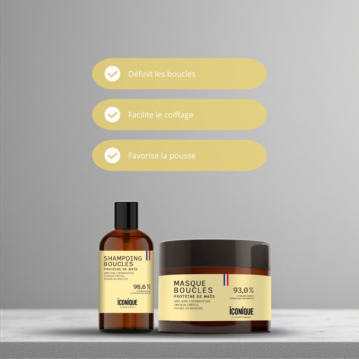 shampoing et soin cheveux bouclés