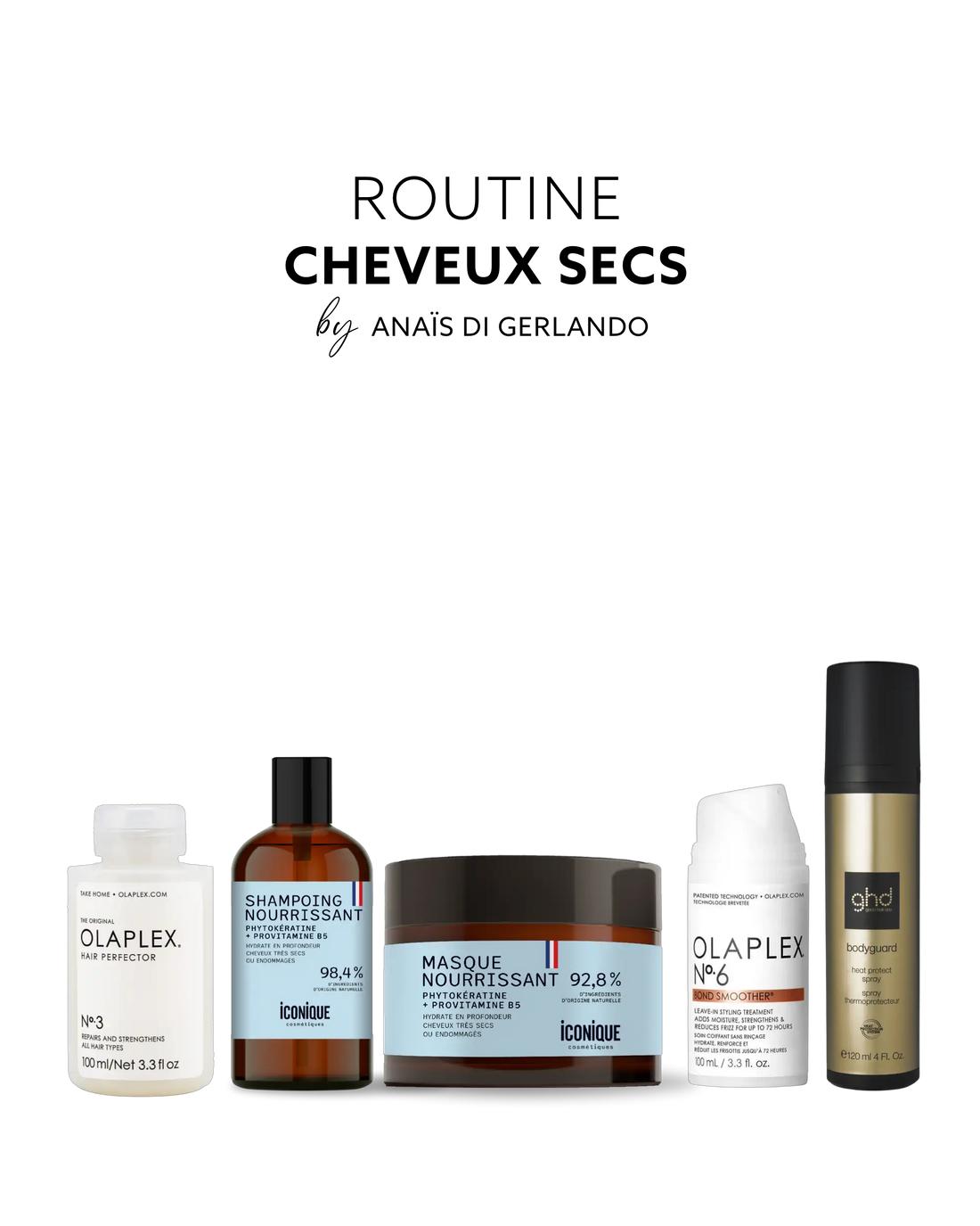 Routine cheveux secs