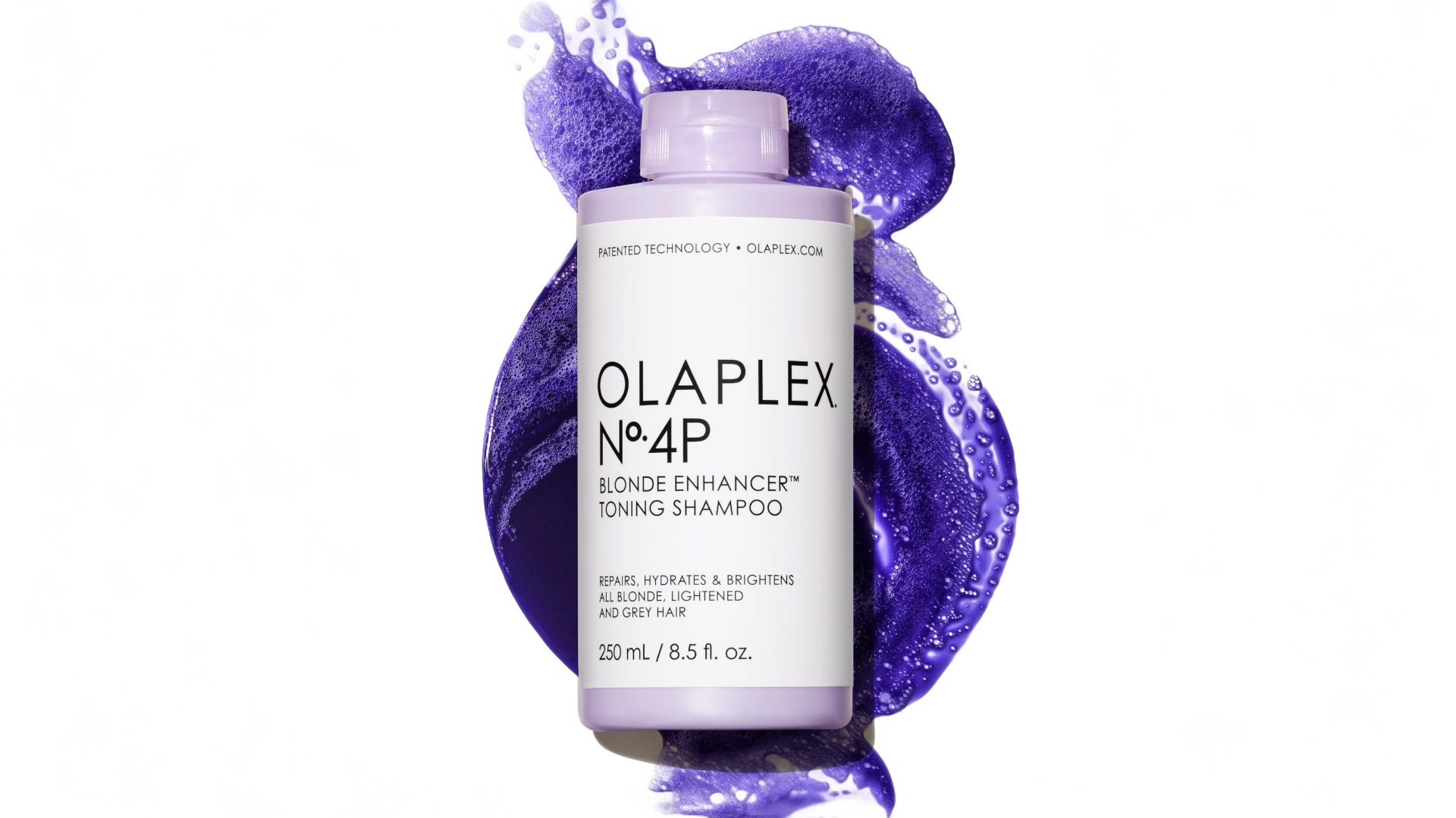Olaplex N°4P : le shampoing violet qui neutralise les reflets jaunes tout en réparant les cheveux