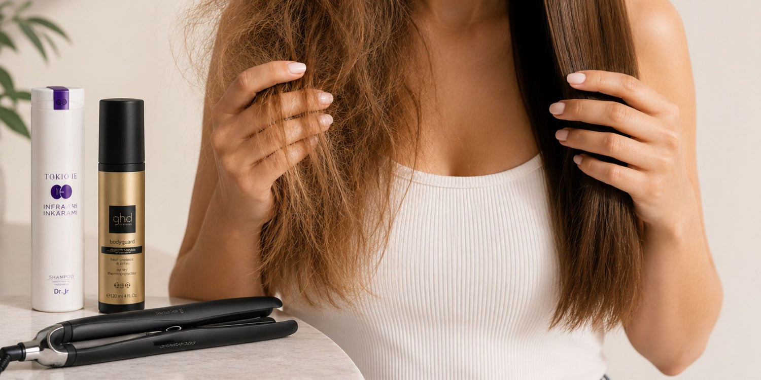 cheveux brûlés lisseur