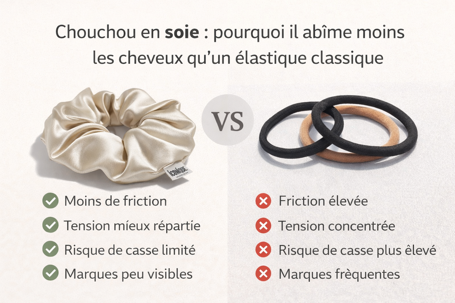 Chouchou en soie : pourquoi c’est le meilleur élastique pour protéger les cheveux (Avis de coiffeur)