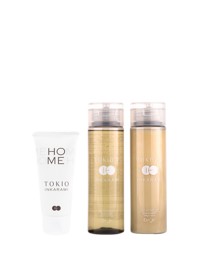 Kit Essentiels Tokio Inkarami Platinum : Shampoing, Traitement et Masque