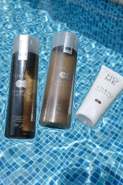 Kit Essentiels Tokio Inkarami Platinum : Shampoing, Traitement et Masque